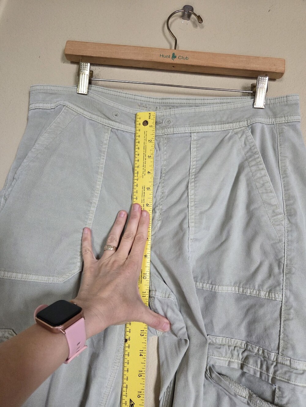 American Eagle Light Sage Green Lyocell Utility Cargo Pants - Picture 3 of 10